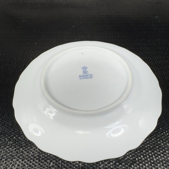 AK Kaiser Germany Porcelain Dish Plate 6inch Plates Dishes Yellow Flowers Set 4 - Picture 12 of 12